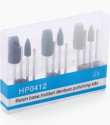 RESIN BASE ,HIDDEN DENTURE POLISHING KITS 12PCS